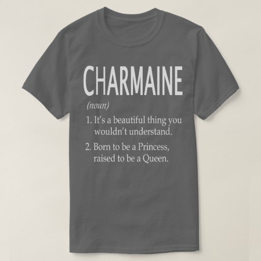 Charmaine Naam Gift T-shirt (Design voorkant)
