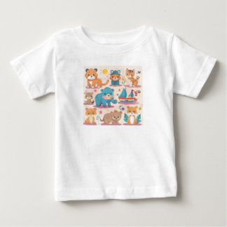 Charmant Baby Animal T-Shirt - Schattige & Knuffel