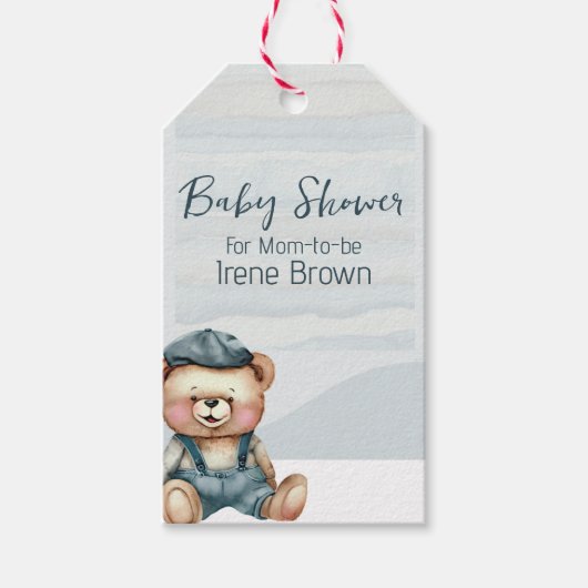 Charmant Baby shower cadeau Label Cadeaulabel (Voorkant)