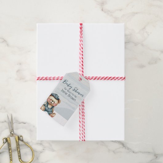 Charmant Baby shower cadeau Label Cadeaulabel (Met Touw)