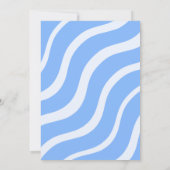 Charmant Baby shower Chickadee Blue Nesting Party Kaart (Achterkant)