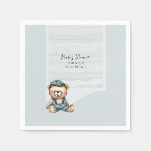 Charmant Baby shower papier Servet (Voorkant)