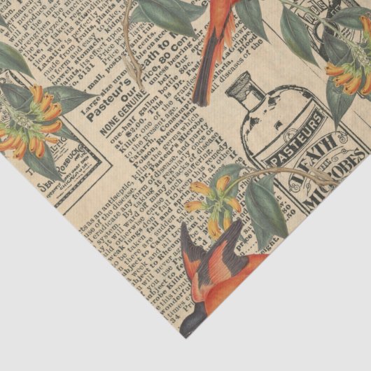 Charmant Bird Decoupage Tissue Paper Tissuepapier (Detail)