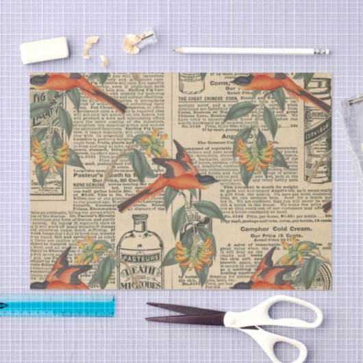 Charmant Bird Decoupage Tissue Paper Tissuepapier (Craft)