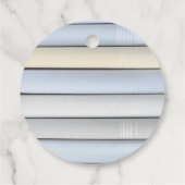 Charmant Blauw Bloemen Baby shower Dank u Bedankjes Labels (Achterkant)