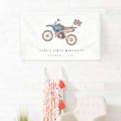 Charmant Blauw Vuil Bike Banner (Insitu)