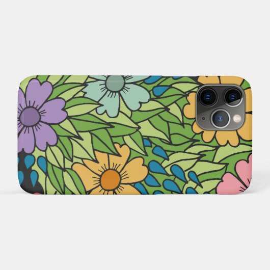 Charmant bloemenbehang Case-Mate iPhone case (Achterkant (horizontaal))
