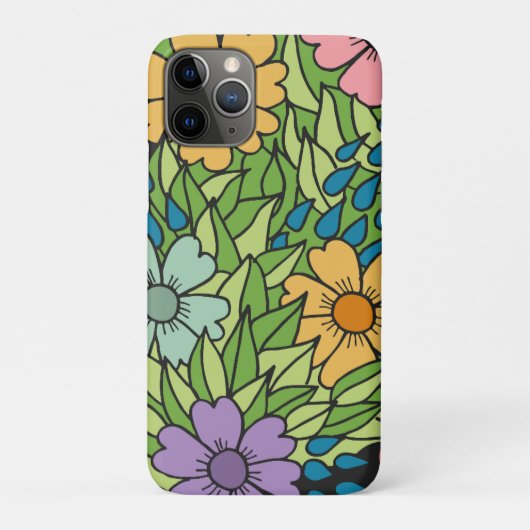 Charmant bloemenbehang Case-Mate iPhone case (Achterkant)