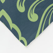 Charmant bloemendamask naadloos patroon fleece deken (Hoek)