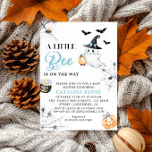 Charmant Blue Halloween Ghost Baby shower Kaart