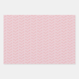Charmant Blush Pink Sweet Candy Cane Gift Inpakpapier Vel