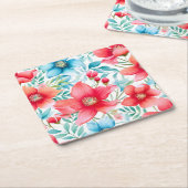 Charmant boeket Ranya Pattern-65292 Kartonnen Onderzetters (Schuin)