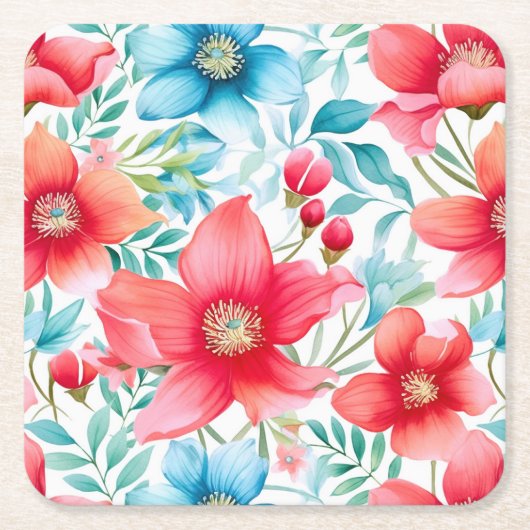 Charmant boeket Ranya Pattern-65292 Kartonnen Onderzetters (Voorkant)