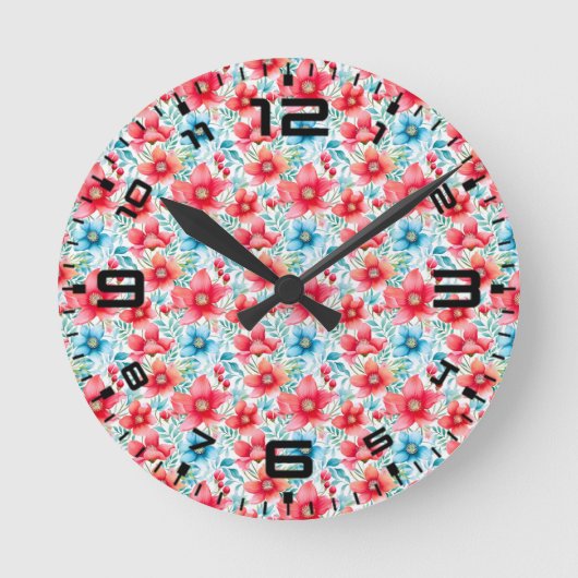 Charmant boeket Ranya Pattern-65292 Ronde Klok (Voorkant)