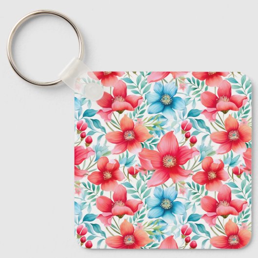 Charmant boeket Ranya Pattern-65292 Sleutelhanger (Voorkant)
