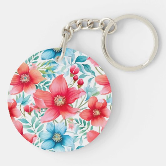 Charmant boeket Ranya Pattern-65292 Sleutelhanger (Achterkant)