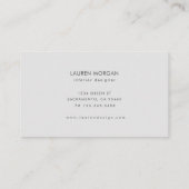 Charmant botanisch minimaal Visitekaartje (Achterkant)