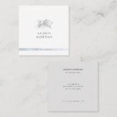 Charmant botanisch minimaal Visitekaartje (Voorkant / Achterkant)