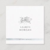 Charmant botanisch minimaal Visitekaartje (Voorkant)