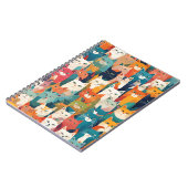 Charmant Cat Collage Notitieboek – Levendig ontwer (Linkerzijde)