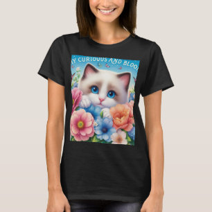 Charmant Cat T-shirt ontwerp