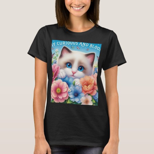 Charmant Cat T-shirt ontwerp (Voorkant)
