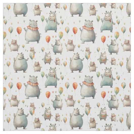 Charmant Chunky: Whimsy Hippo Stof (Swatch)
