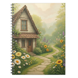 Charmant Cottage Whimsical Flower Garden Notitiebo Notitieboek
