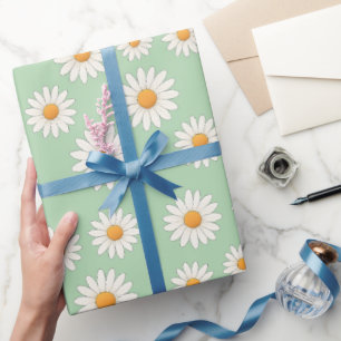Charmant Daisy Pattern – Bloemencadeau Cadeaupapier