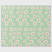 Charmant Daisy Pattern – Bloemencadeau Cadeaupapier (Vlak)