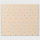 Charmant Daisy Pattern – Bloemencadeau Cadeaupapier (Vlak)