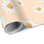 Charmant Daisy Pattern – Bloemencadeau Cadeaupapier (Rol Hoek)