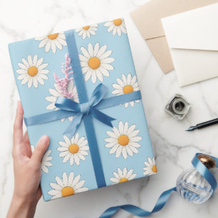 Charmant Daisy Pattern – Bloemencadeau Cadeaupapier