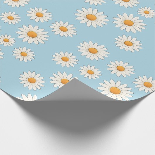 Charmant Daisy Pattern – Bloemencadeau Cadeaupapier (Hoek)