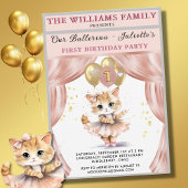 Charmant Dancing Kitten Foto Eerste Verjaardag Mei Spandoek