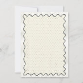 Charmant de avond voor repetitie diner kaart (Achterkant)