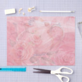 Charmant decoratief roze decoupage theepot ontwerp tissuepapier (Craft)