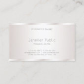 charmant design professionele elegante glam visitekaartje (Achterkant)