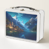 Charmant dorpje in Alpen, Europa. (Voorkant)