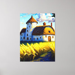 Charmant eenvoudig leven canvas afdruk