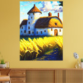 Charmant eenvoudig leven canvas afdruk (Insitu (Woonkamer))