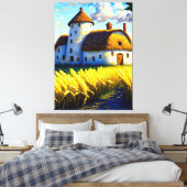 Charmant eenvoudig leven canvas afdruk (Insitu (Slaapkamer))