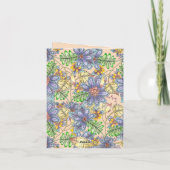 Charmant Elegant Kleurrijke Bloemen Moederdag Kaart (Achterkant)