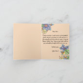 Charmant Elegant Kleurrijke Bloemen Moederdag Kaart (Binnen)