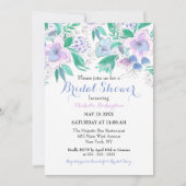 Charmant Elegant Waterverf Bloemen Vrijgezellenfee Kaart (Voorkant)