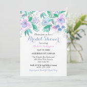 Charmant Elegant Waterverf Bloemen Vrijgezellenfee Kaart (Staand voorkant)