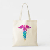 Charmant en kleurrijk medisch Logo-ontwerp Tote Bag (Achterkant)