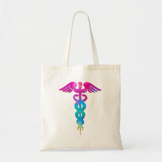 Charmant en kleurrijk medisch Logo-ontwerp Tote Bag (Voorkant)