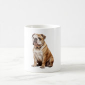 Charmant Engels Bulldog Portrait - Schattig Canin Koffiemok (Center)