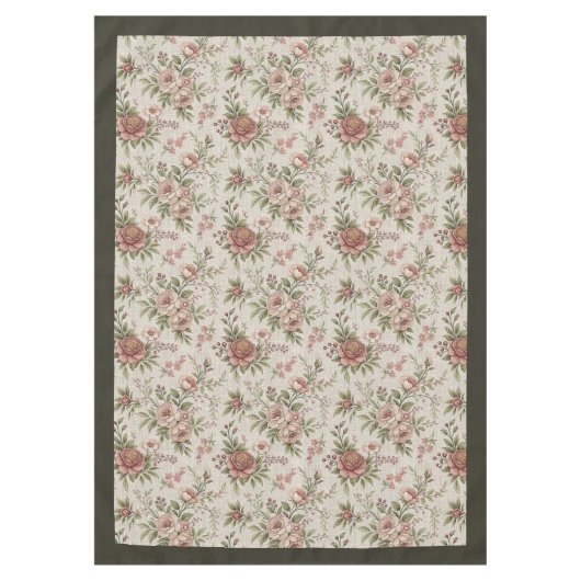 Charmant Floral tafelkleed voor een gezellige boer (Voorkant)